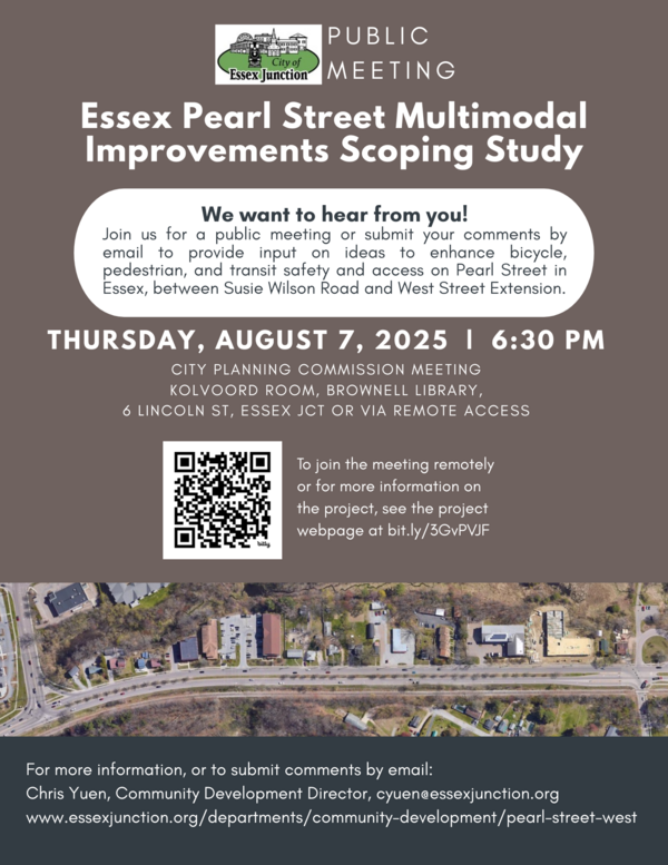 Pearl Street Scoping Study Meeting flyer